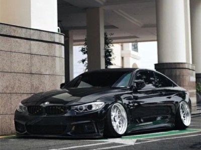 Cool black BMW F32 stancenation is delicious