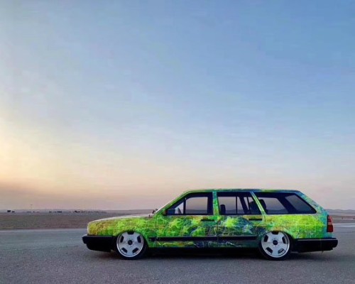 Colorful car cover Volkswagen Santana stancenation charm low lying