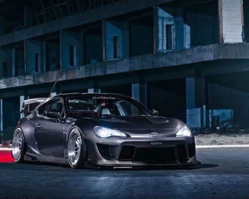 Unleashing Aggressive Elegance: Widebody Toyota 86’s Stance Nation Metamorphosis