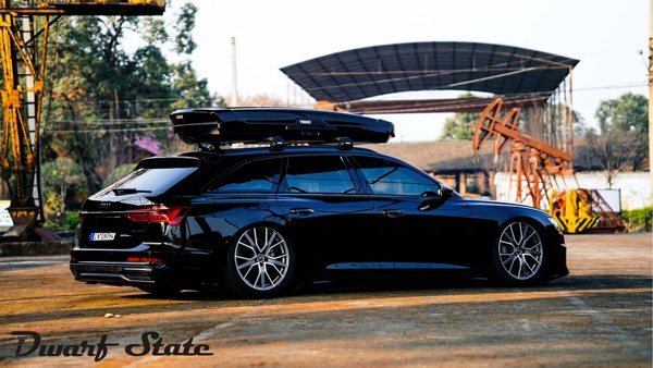 Modern urban Audi A6 allroad stancenation young fashion